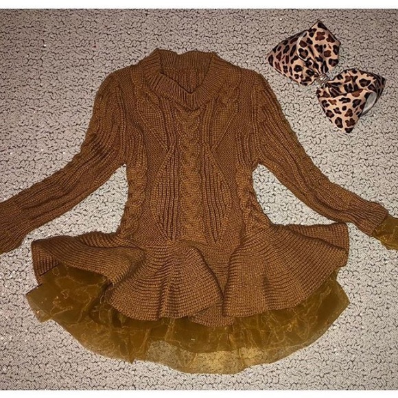 Kids beige Sweater dress - Picture 5 of 5